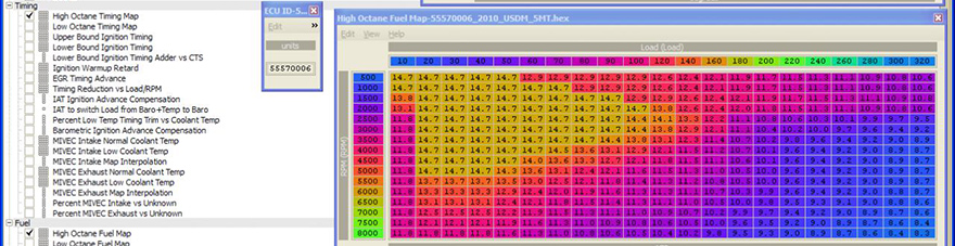EVO ECU Live Remapping